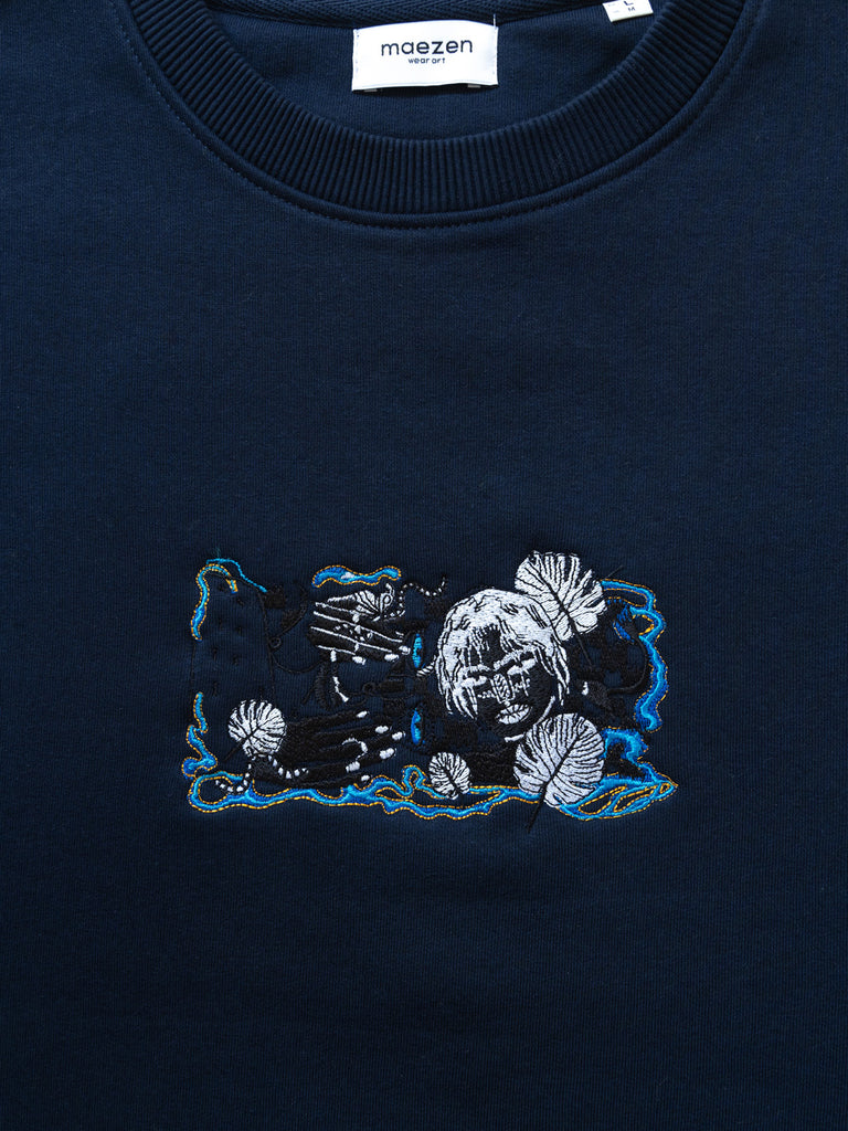 Maestic Summer | Sweater Navy Blue - maezen